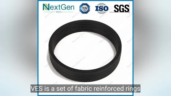 High Quality Hydraulic Ves Seal Packing Hydraulic Rod Fabric Reinforced Rubber Seal for Hydraulic Cylinder Piston Seal 