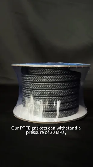 China Manufacturer Supply High Temperature Resistant Valve Sealing Graphite Filled PTFE Gland Packing 