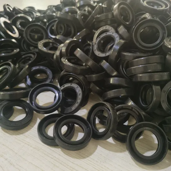 Factory Custom NBR FKM Silicone Tc Oil Seal Standard Double Lip Skeleton Oil Seal Nitrile Rotary Shaft Rubber Seals 